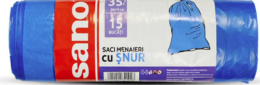SANO SACI MENAJERI SNUR 35L  ALBASTRI